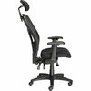 Global Industrial Multifunction Office Chair With Adjustable Headrest, Mesh Back, Fabric Upholstered Seat 248623H